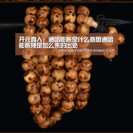 开元真人:通哈膨胀是什么意思通哈膨胀梗是怎么来的出处(图3) 开元登录